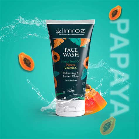 Papaya Face Wash with Hemp Seed Oil & Vitamin C - Imroz Skin Care ...