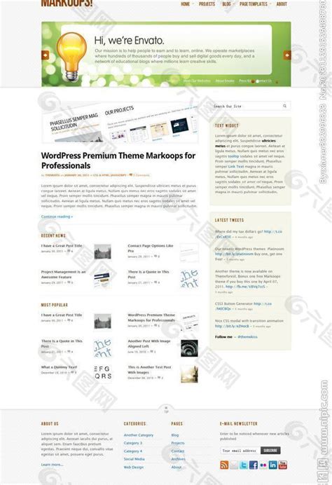 WordPress企业主题模版|WP企业建站模版|WP自适应模版