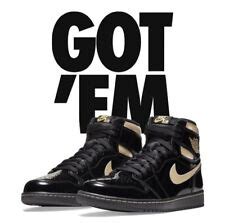 Buy Jorden 1 Retro High Black Metallic Gold Size Mens 10 In Hand Online ...