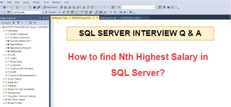Image result for Oracle SQL Query for Getting Nth Highest Salary