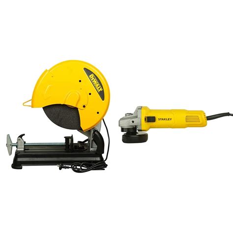 DEWALT DW871 2200W 355mm Heavy Duty Chop Saw with STANLEY SG6100 620W ...