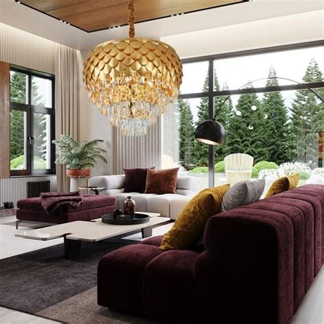 Buy Virya Chandelier for Living Room Modern Ceiling Light Jhumar for ...
