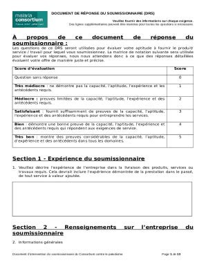 Elaboration de l'appel d'offres et documents d'appel d'offres Doc ...