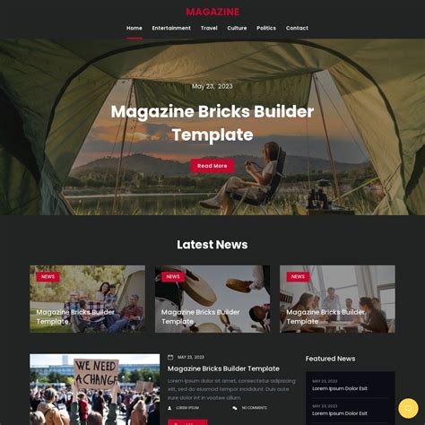 Magazine Web Page 的图像结果