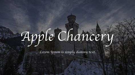 Apple Chancery Font : Download Free for Desktop & Webfont