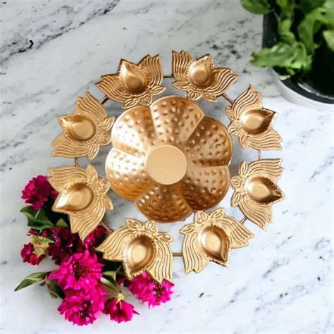 Lotus Diya Rangoli Bowl Urli – ArtyCraftz - Online Shopping Site for ...