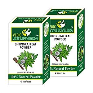 VEDICAYURVEDA Bhringraj 100% Natural for Hair & Scalp Combo Pack ...