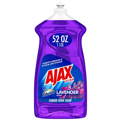Ajax Ultra Liquid Dish Soap with Fabuloso Lavender Scent, Deep Cleaning ...