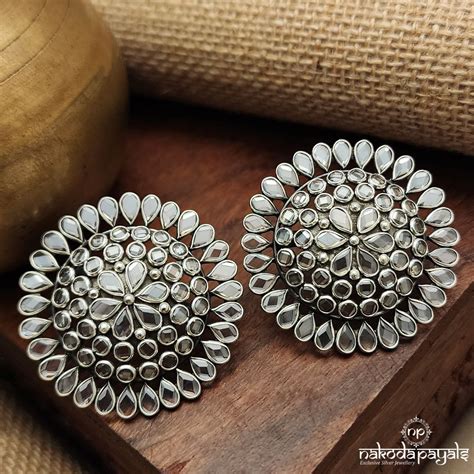 Circular Polki Studs (S9386) – Nakoda Payals