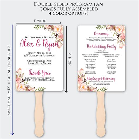 Wedding program fans 60 photos - Vianawedding.com