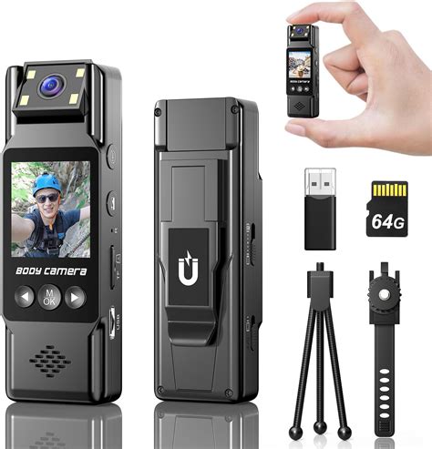 Amazon.com: Body Camera with Audio and Video Recording, Unltra 4K Body ...