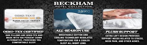 Beckham Hotel Collection Bed Pillows Standard/Queen Size Set of 2 ...