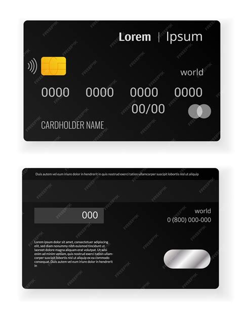 Banco de crédito de cartão Frente e verso de dois lados Cartão de ...