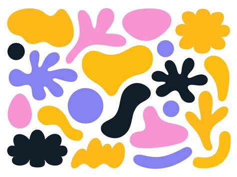Abstract organic shapes collection | Premium Vector
