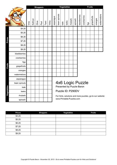 Image result for Logic Grid Puzzles