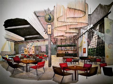 PUB & Restaurant Thailand Sketch Design, Retail Design, Pub, Thailand, Street View, Restaurant ...