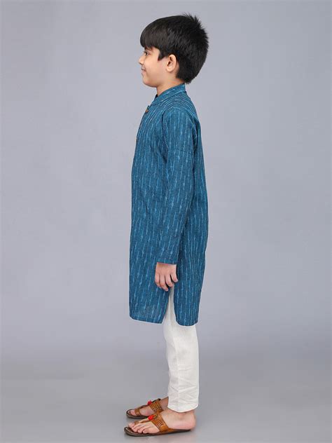Boys Printed Full Sleeves Kurta Set – biglilpeople