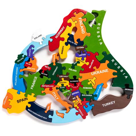 Map of Europe, Map Jigsaw Puzzles | Alphabet Jigsaws