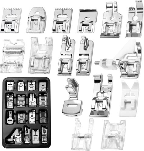 Amazon.com: 32 Pcs Sewing Machine Presser Foot Set, Snap On Sewing Feet ...