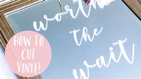 HOW TO CUT VINYL WITH YOUR CRICUT | DIY EASY MIRROR SIGN WITH VINYL ...