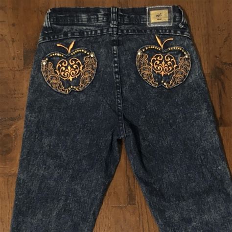 authentic apple bottom jeans by nelly lightly... - Depop