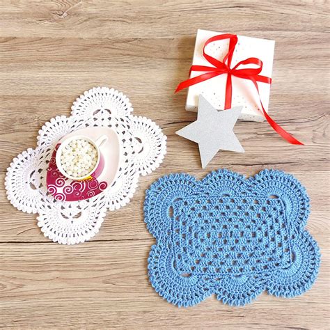 Image result for Crochet Rectangle Doily Pattern