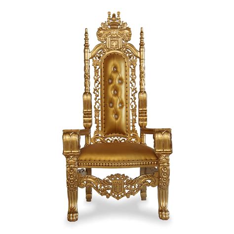 Buy Luxurious High Back Throne Chair (Golden) Online at woodentwist ...
