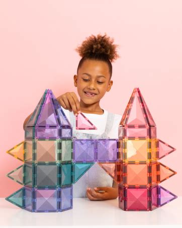 CONNETIX Magnetic Tiles Rainbow Geometry Pack, 30 Pieces : Amazon.in ...