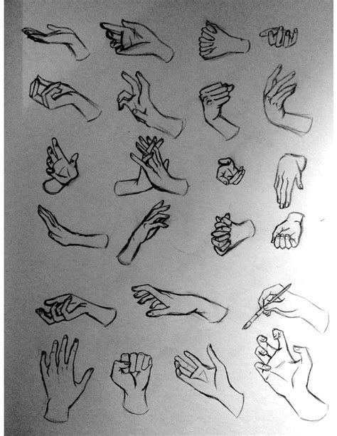 Hand Reference Sheet by seaflowergarden on DeviantArt