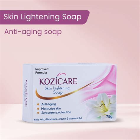 Kozicare Skin Lightening Soap with Kojic Acid, Glutathione & Arbutin ...