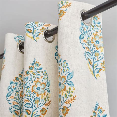 Buy Mellow Bering Floral Print Light Filtering Window Curtain from Home ...