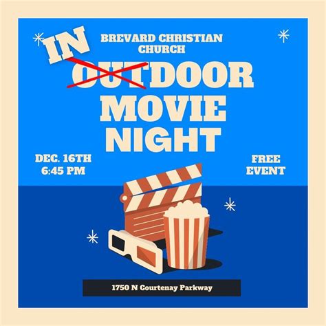 BCC’s Annual Outdoor Movie Night, Brevard Christian Church Merritt ...