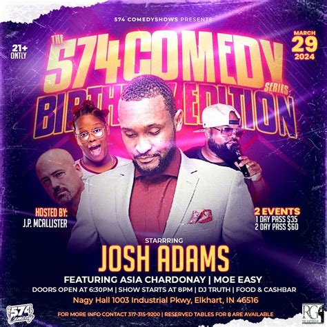 The 574comedy Series Bday Edition , Nagy Hall, Elkhart, 29 March to 30 ...