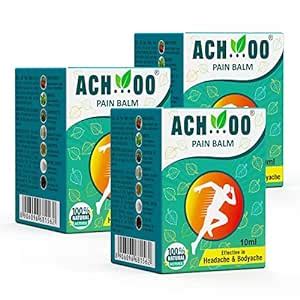ACHOO Pain Balm For Instant Relief From Headache, Bodyache, Sprain ...