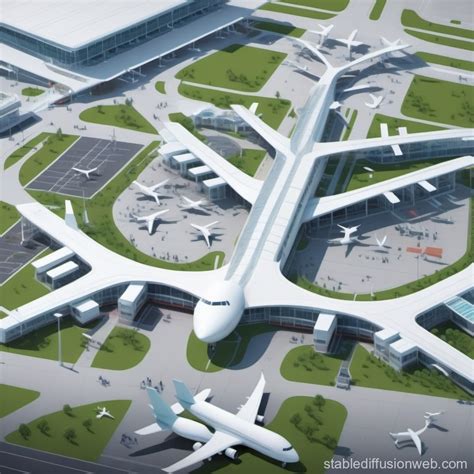 Augmented Reality Overlay of Sensor-Equipped Airport | Stable Diffusion ...