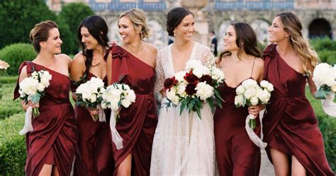 burgundy wedding dresses