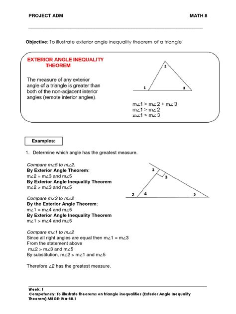 Image result for Triangle Inequality Theorem Worksheet