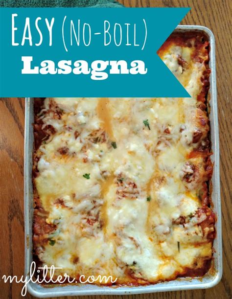 Easy No Boil Lasagna Recipe   MyLitter   One Deal At A Time