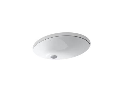 Buy Caxton 536 mm oval undercounter bathroom sink with glazed underside ...