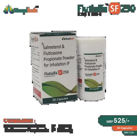 Flutialfa SF 250 Capsules (Salmeterol 50mcg + Fluticasone Propionate ...