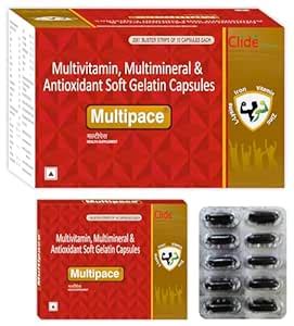 Clide Multipace Multivitamin, Multimineral & Antioxidants Softgel ...