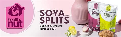 HealthNut Soya Splits Snack Packed in Cream & Onion and Mint & Lime ...