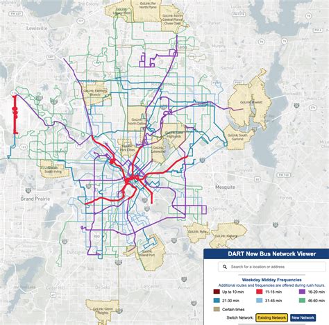 Map Of Bus Routes Dallas Transit System The Portal To Texas, 47% OFF