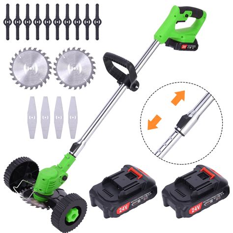 Weed Wacker Battery Powered Electric Brush Cutter, Battery Weed Eater ...