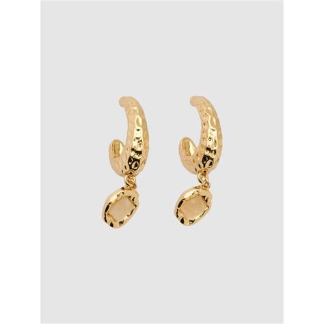 Buy Forever New Signature Ava Organic Hoop Drop Earring Online