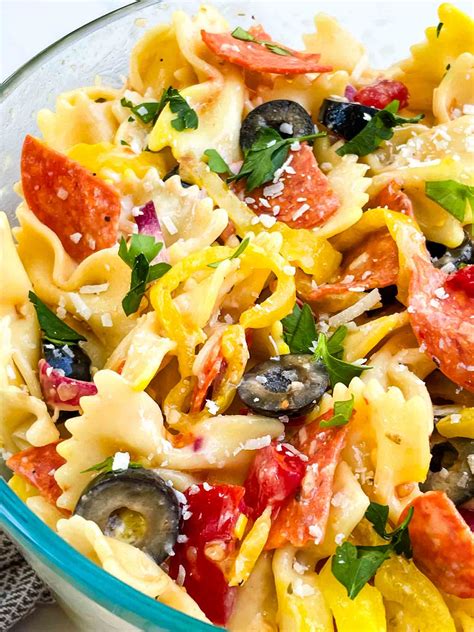 Italian Pasta Salad With Pepperoni Keto Pasta Salad