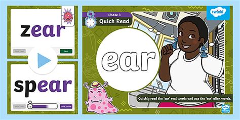 Phase 3 Quick Read ear PowerPoint - Primary Resource Twinkl