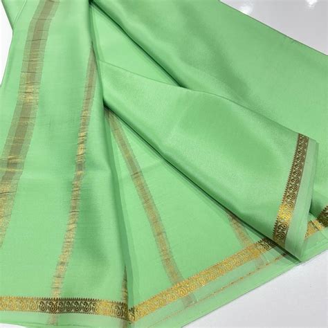 Pure Mysore Silk Saree | 100 grams | Small Border | Raj Silk Villa