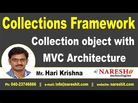 Collection object with MVC Architecture - Core Java Tutorial - Mr. Hari ...