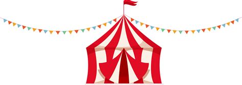 Circus Tent Carnival - Cute circus tent vector png download - 4568*1619 ...
